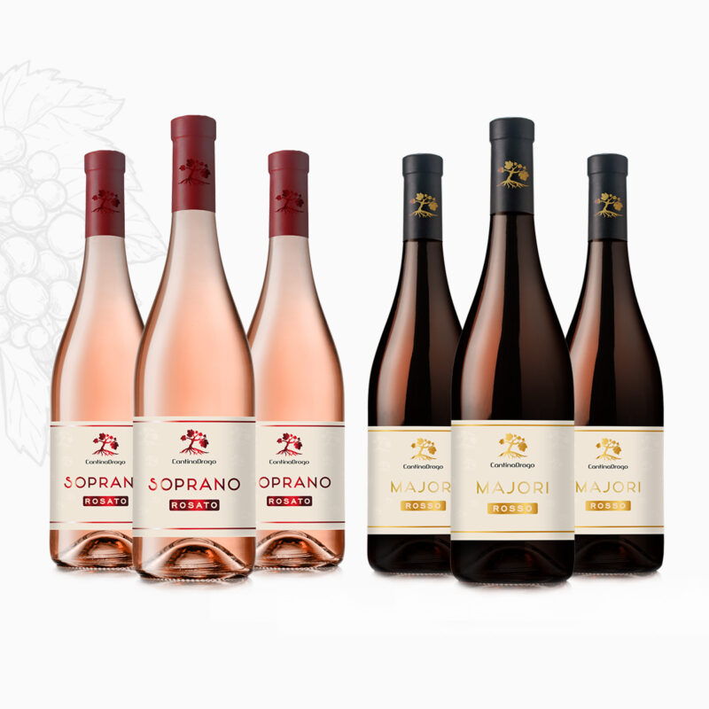 Mix wine box (3 Soprano, 3 Majori)