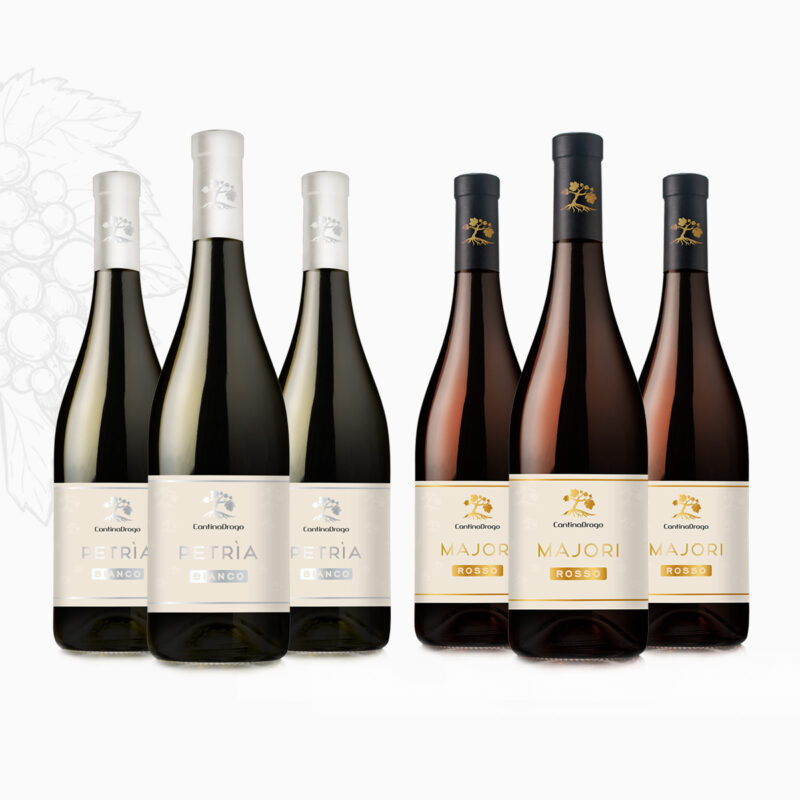 Mix wine box (3 Petrìa, 3 Majori)
